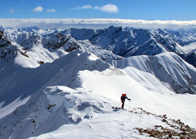 Piz Chaschauna; arrivo in vetta.... Piz Chaschauna; arrivo in vetta....
