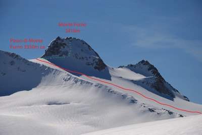 Il tatto finale al Monte Fumo 3418m