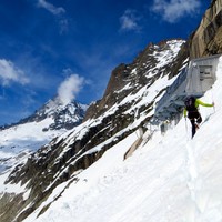 Accès au refuge de Leschaux