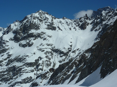 Tête et Col du Chéret : Face W