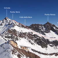 Punta Nera depuis le ref. Vittorio Sella