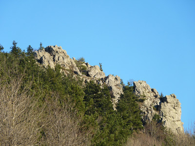 Le roc Fouirous depuis le chalet Le roc Fouirous depuis le chalet