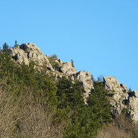 Le roc Fouirous depuis le chalet