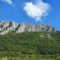Panorama vers la chaîne de Gigondas