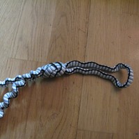 noeud en huit et boucle pour tête d'alouette