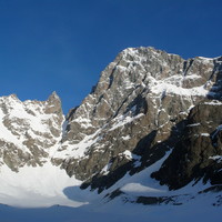 Sur le glacier face au col des Avalanches