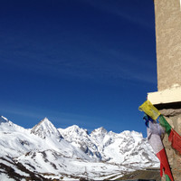 la vue depuis le refuge
