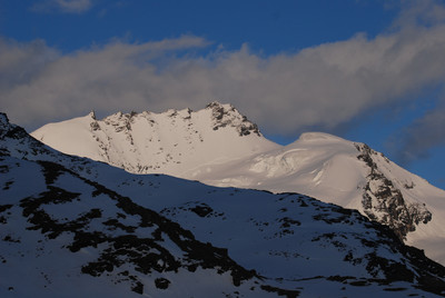 Rimpfischhorn 4198m dalla Taschhutte 2701m