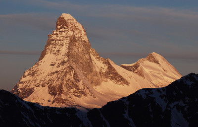 Matterhorn 4477m durante la salita all'Alphubel dalla Taschhutte