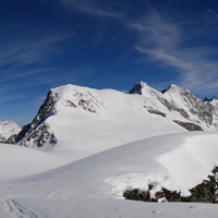 L'Alphubel 4206m visto da SE dal Feechopf 3888m