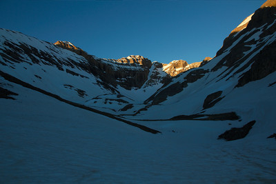 Vallon de la Ribereta, pico de las Coronas, Diagonale du pico d'Espouy Vallon de la Ribereta, pico de las Coronas, Diagonale du pico d'Espouy
