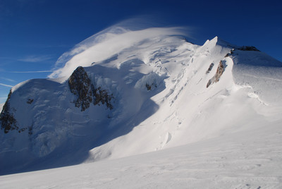 La bella parete N del Monte Bianco 4807m