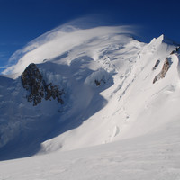 La bella parete N del Monte Bianco 4807m