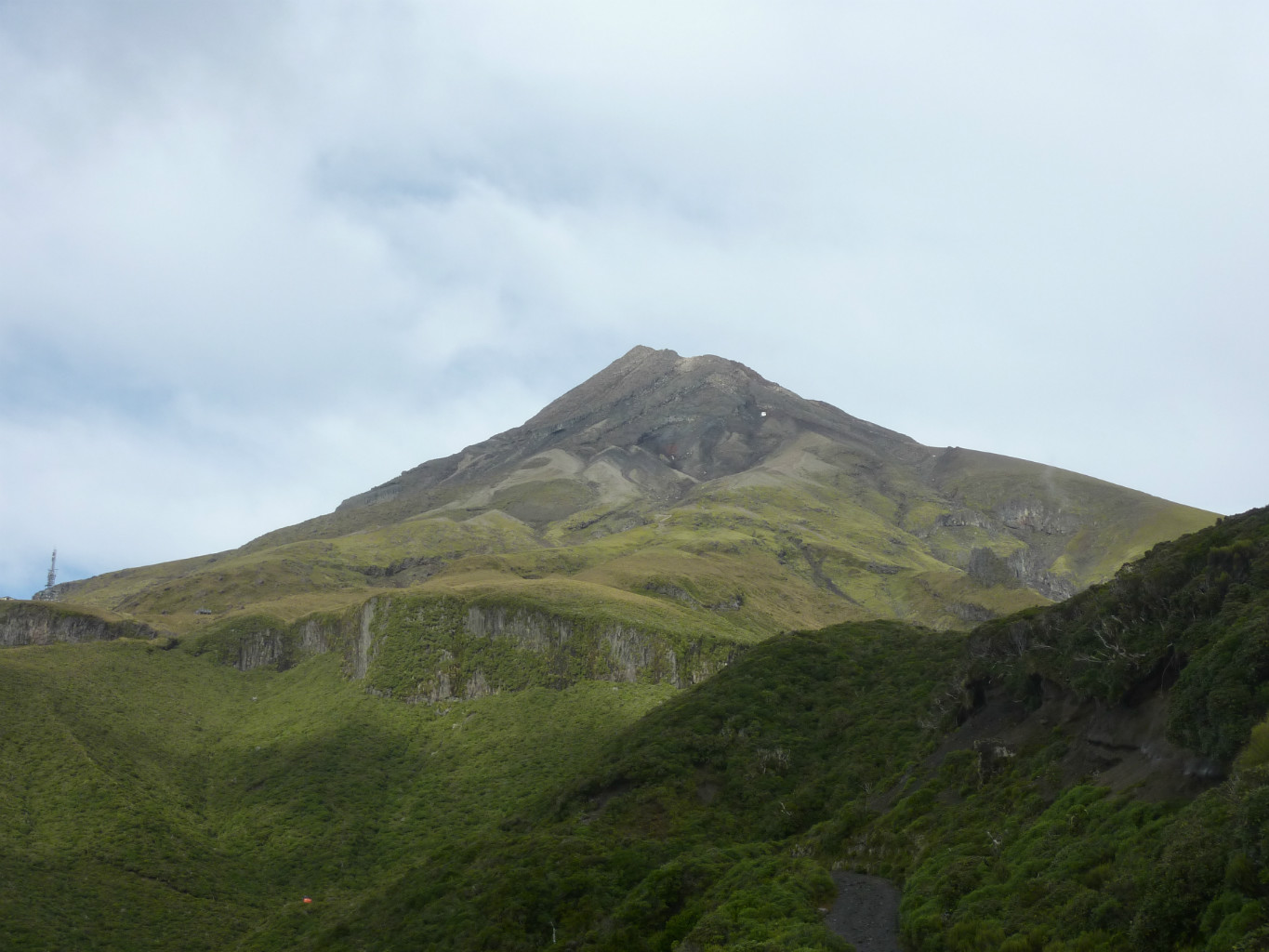 Mount Taranaki / Egmont NW face from North Egmont visitor's centre