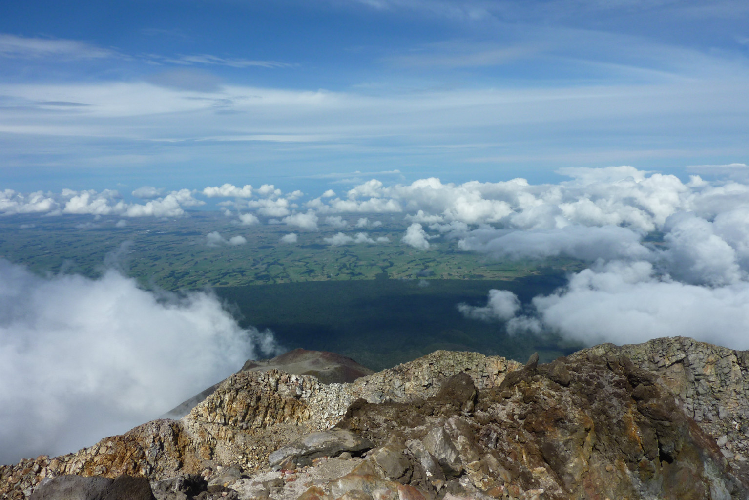 Mount Taranaki / Egmont NW face from North Egmont visitor's centre