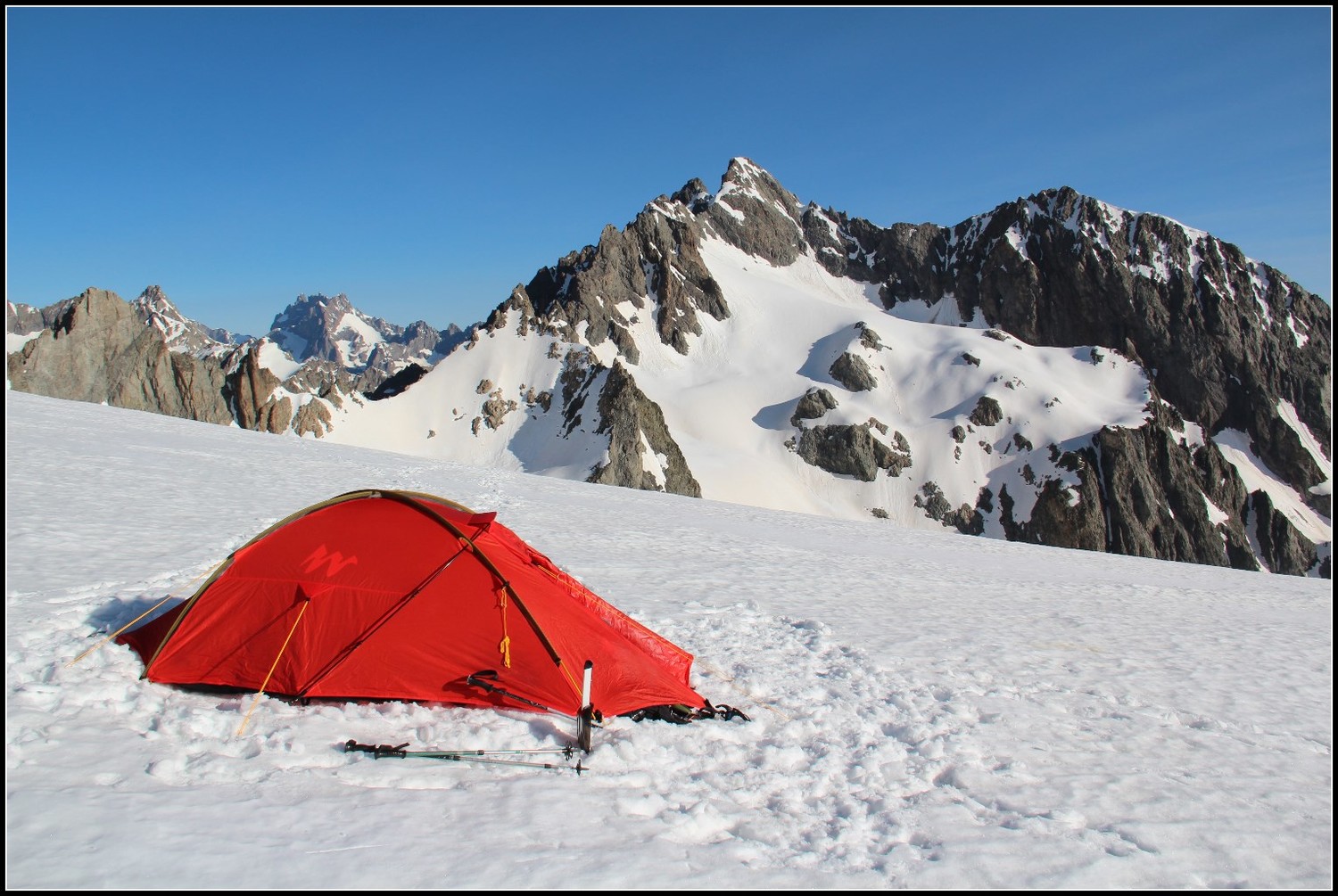 Notre bivouac, face aux Agneaux