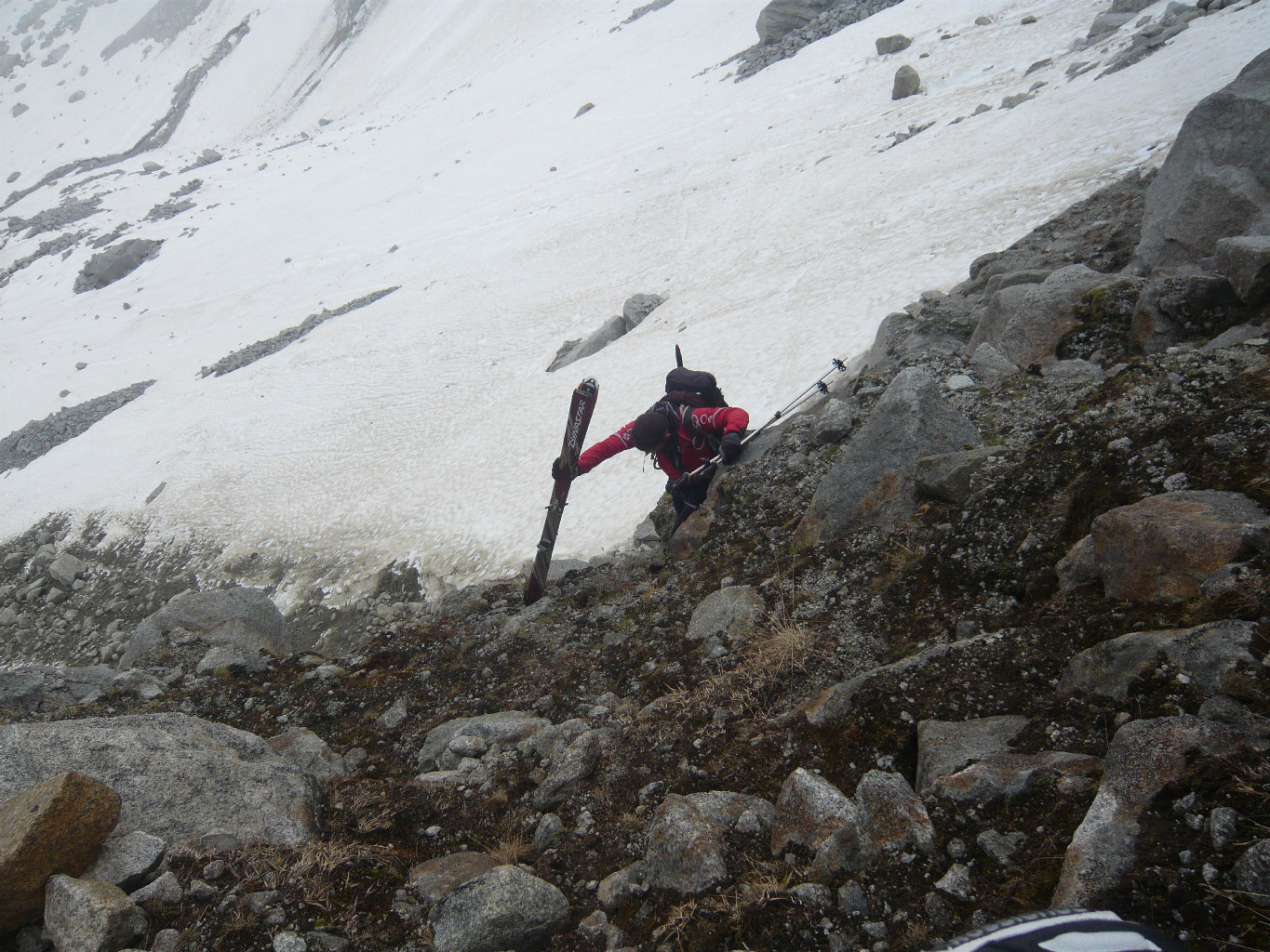 passage de moraine