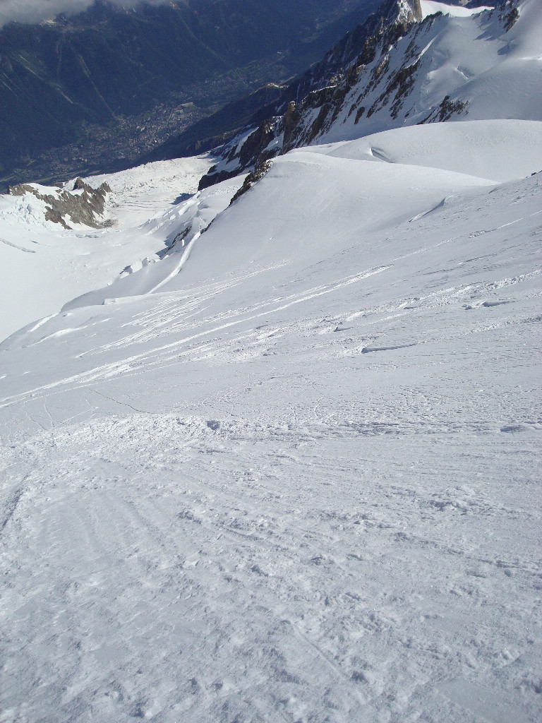 dans la descente de la face N