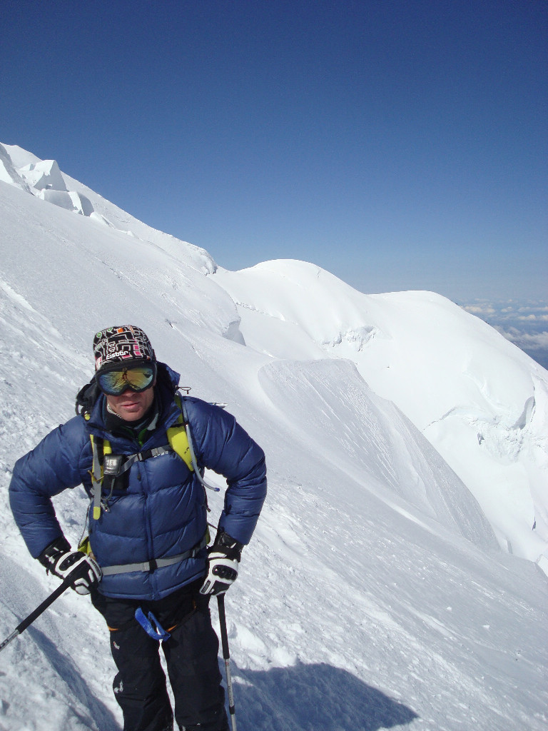 dans la descente de la face N