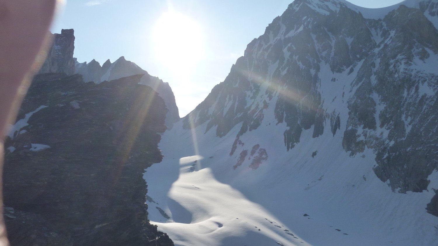 Le col de la grande casse bien enneigé...