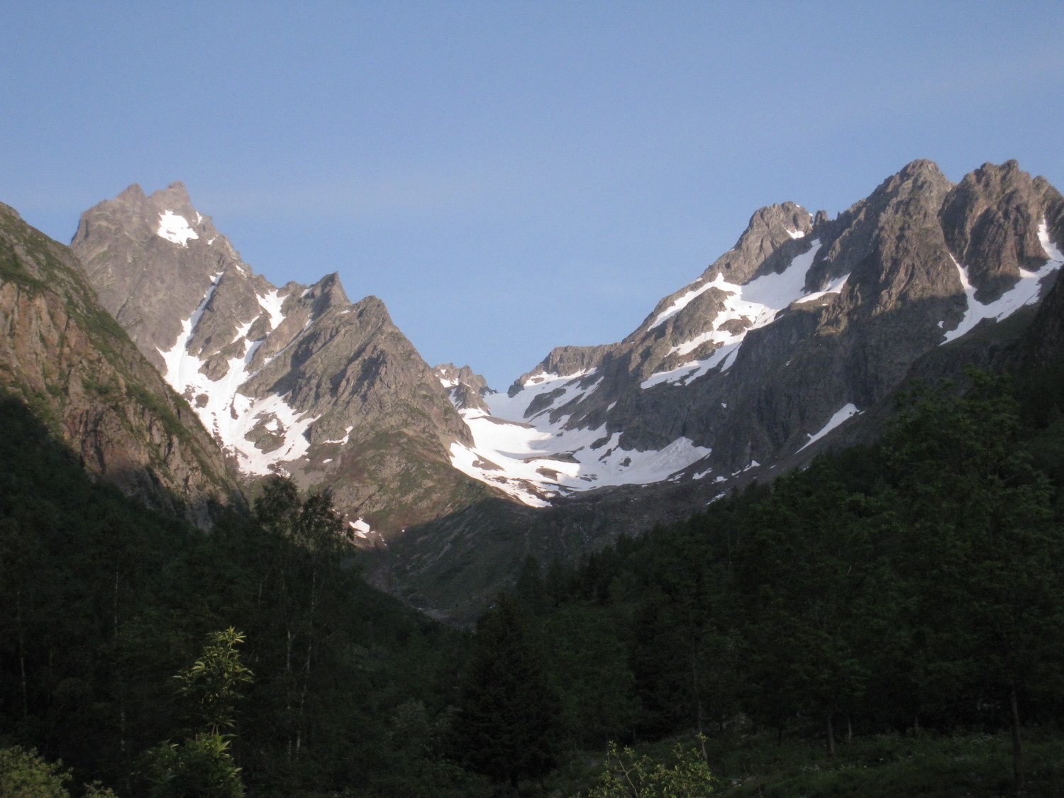 col de Gleysin- appercu depuis vallon des Roches