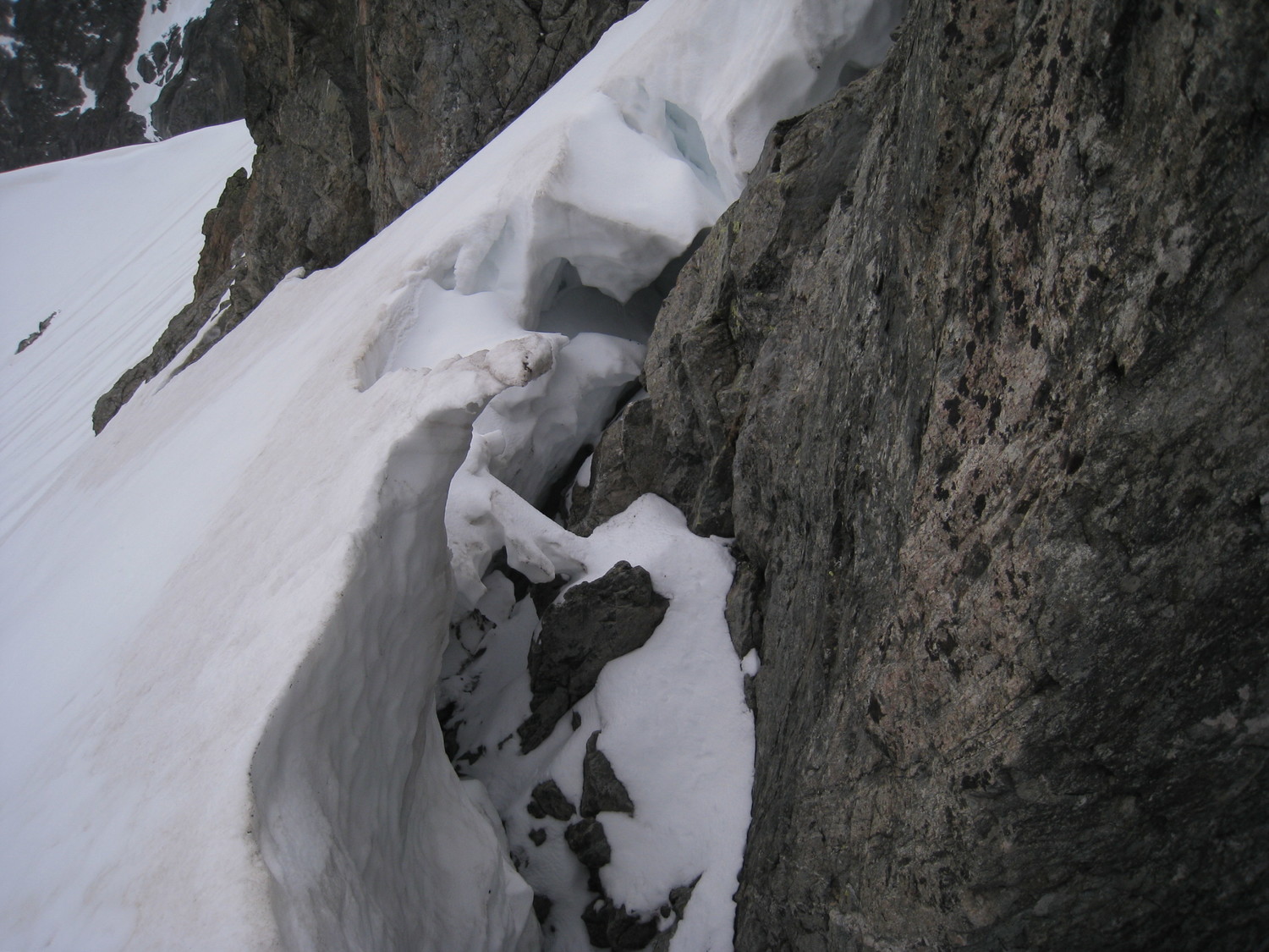 col de Gleysin- rimaye juste avant le col