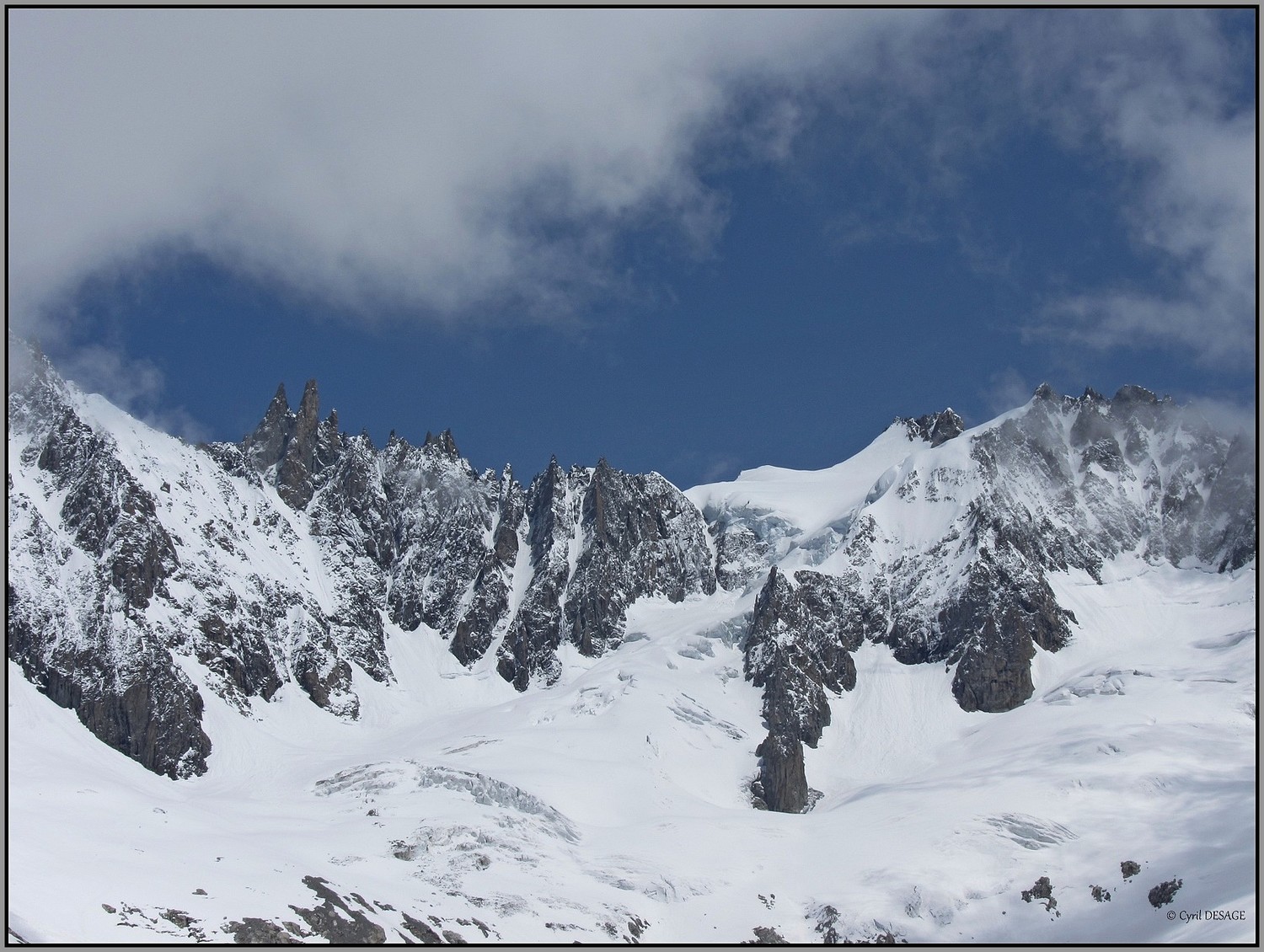 Vue sur l'itinéraire du lendemain