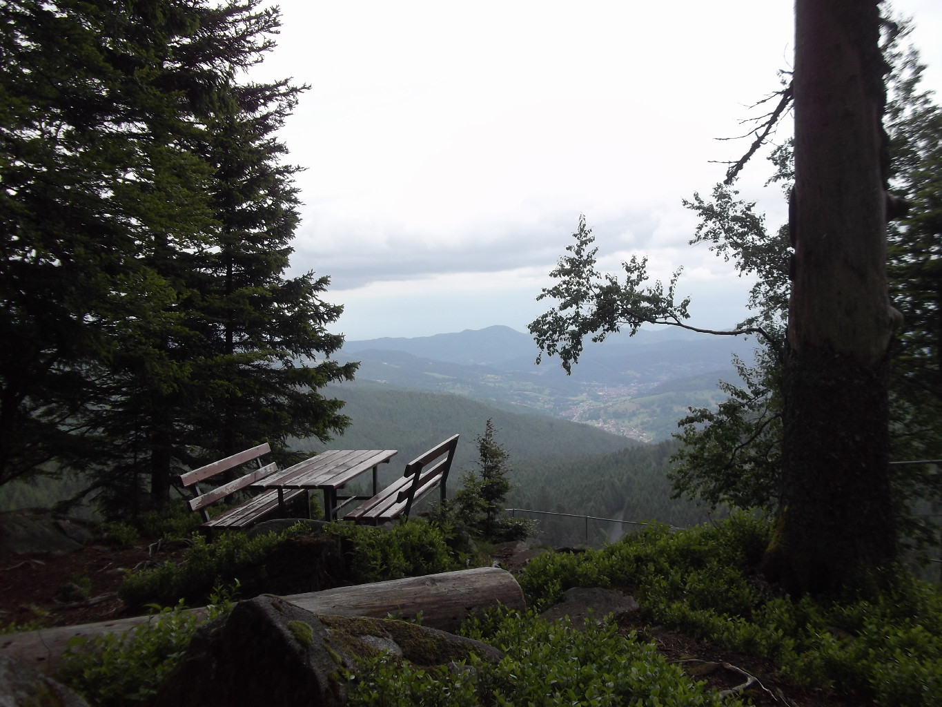 Premier point de vue en arrivant aux Hirschsteine