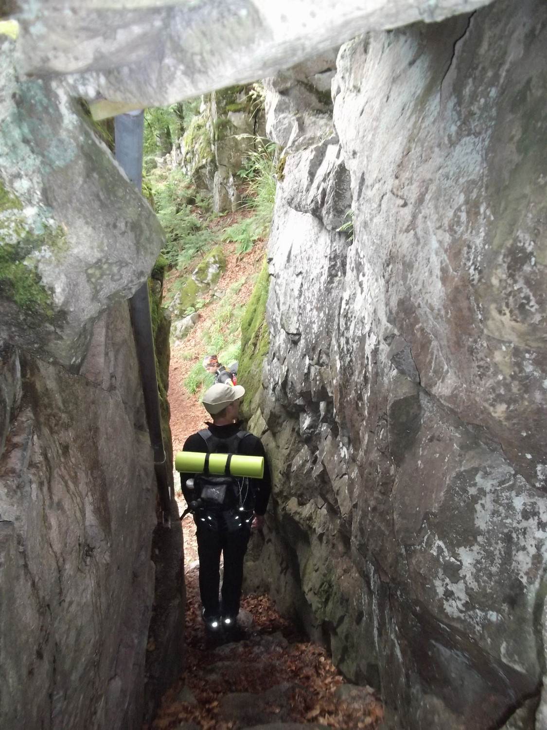Passage étroit après les Hirschsteine