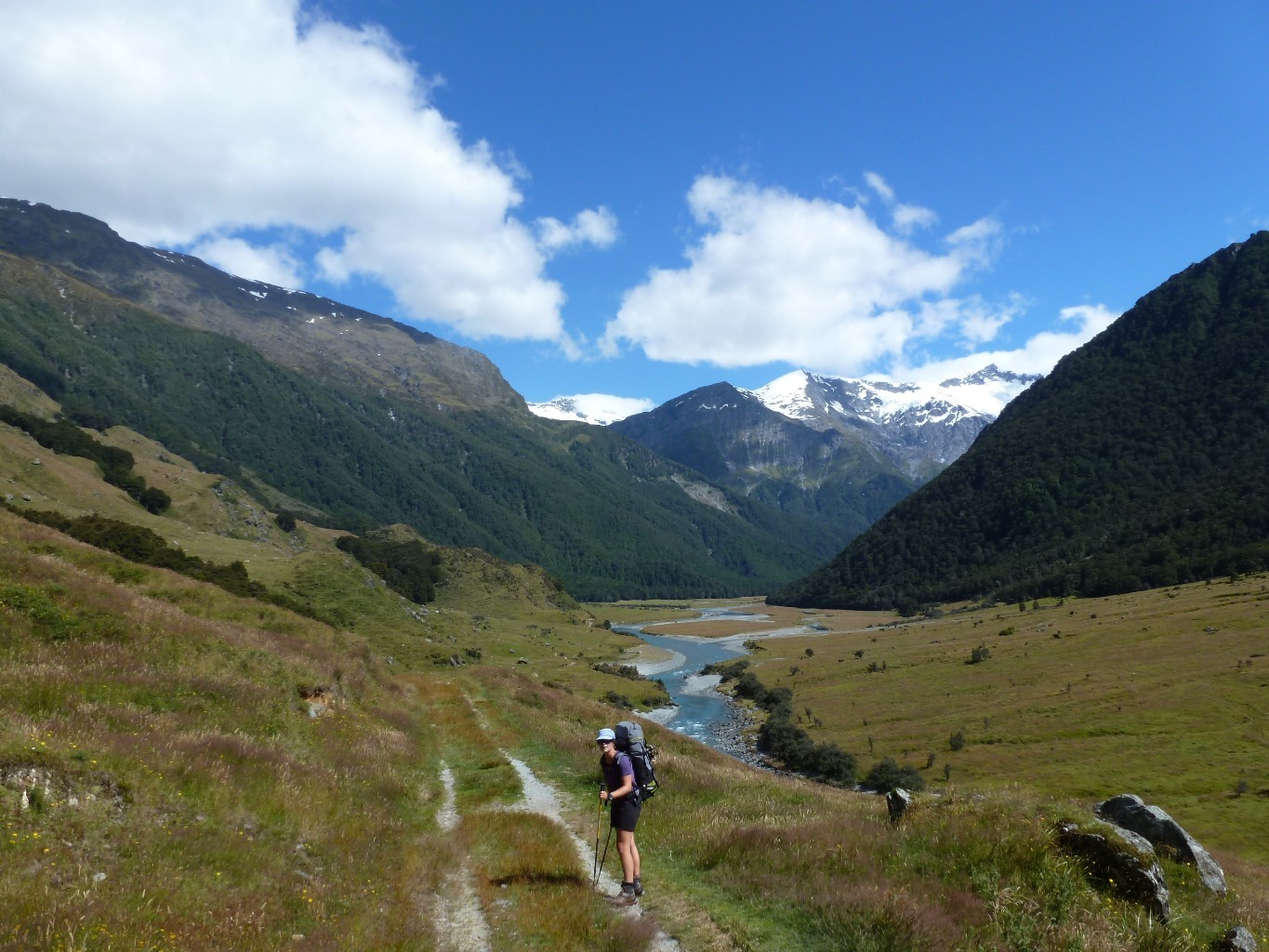 Matukituki valley : 4h de plat devant nous!