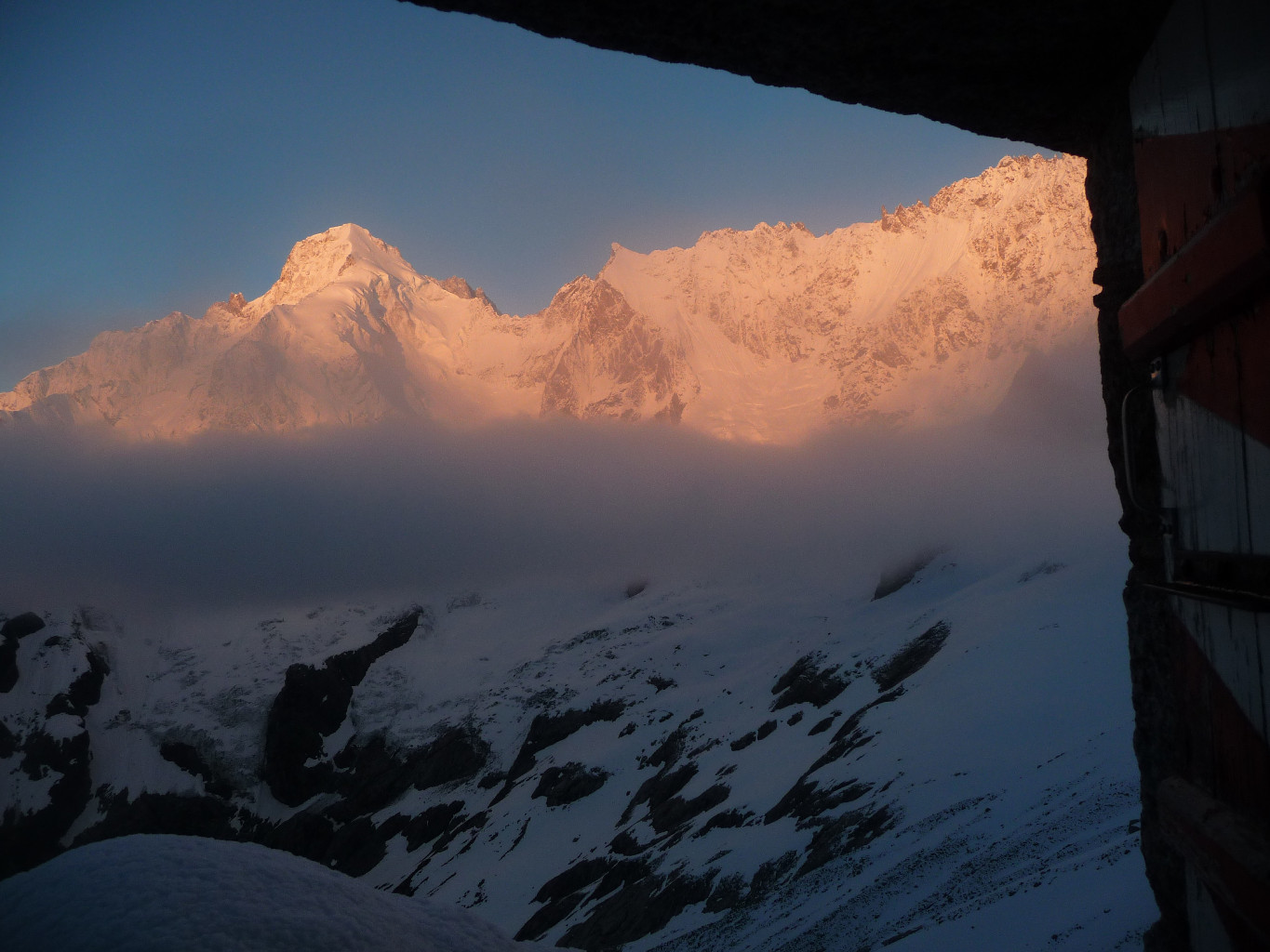 petit matin sur le Dolent