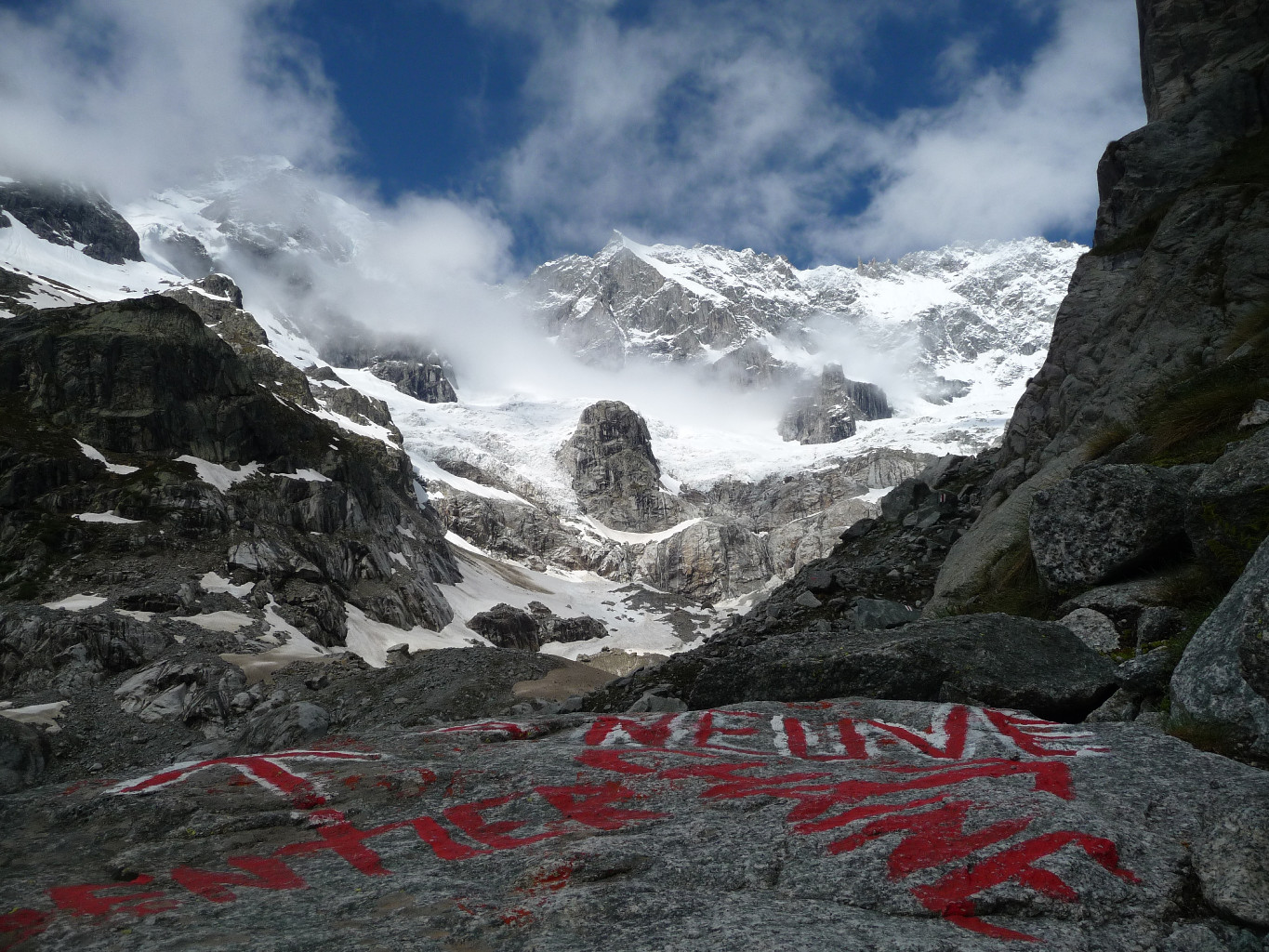 descente, les nuages montent en altitude