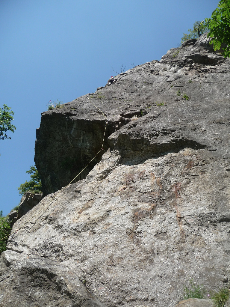 finalement on est allées grimper.... un beau 5b