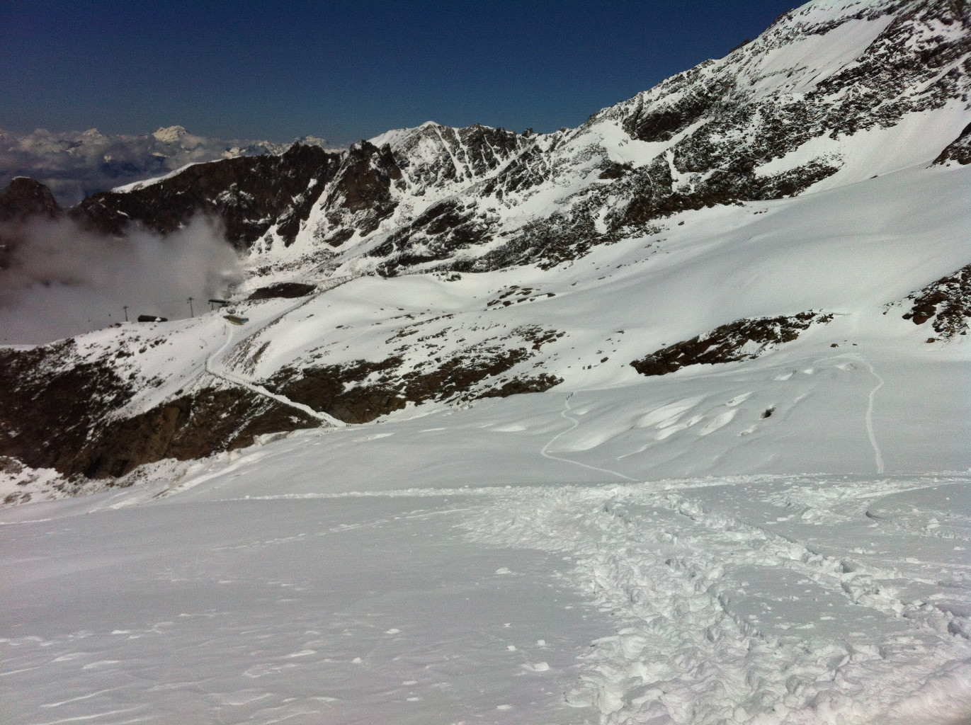 Glacier très bien bouché