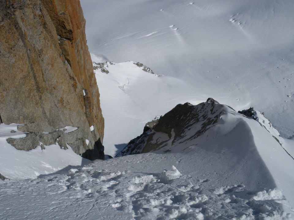 A la sortie d'un petite goulotte