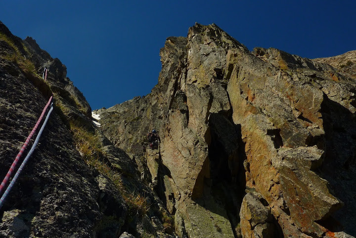 Sur l'arête du pilier dérobé
