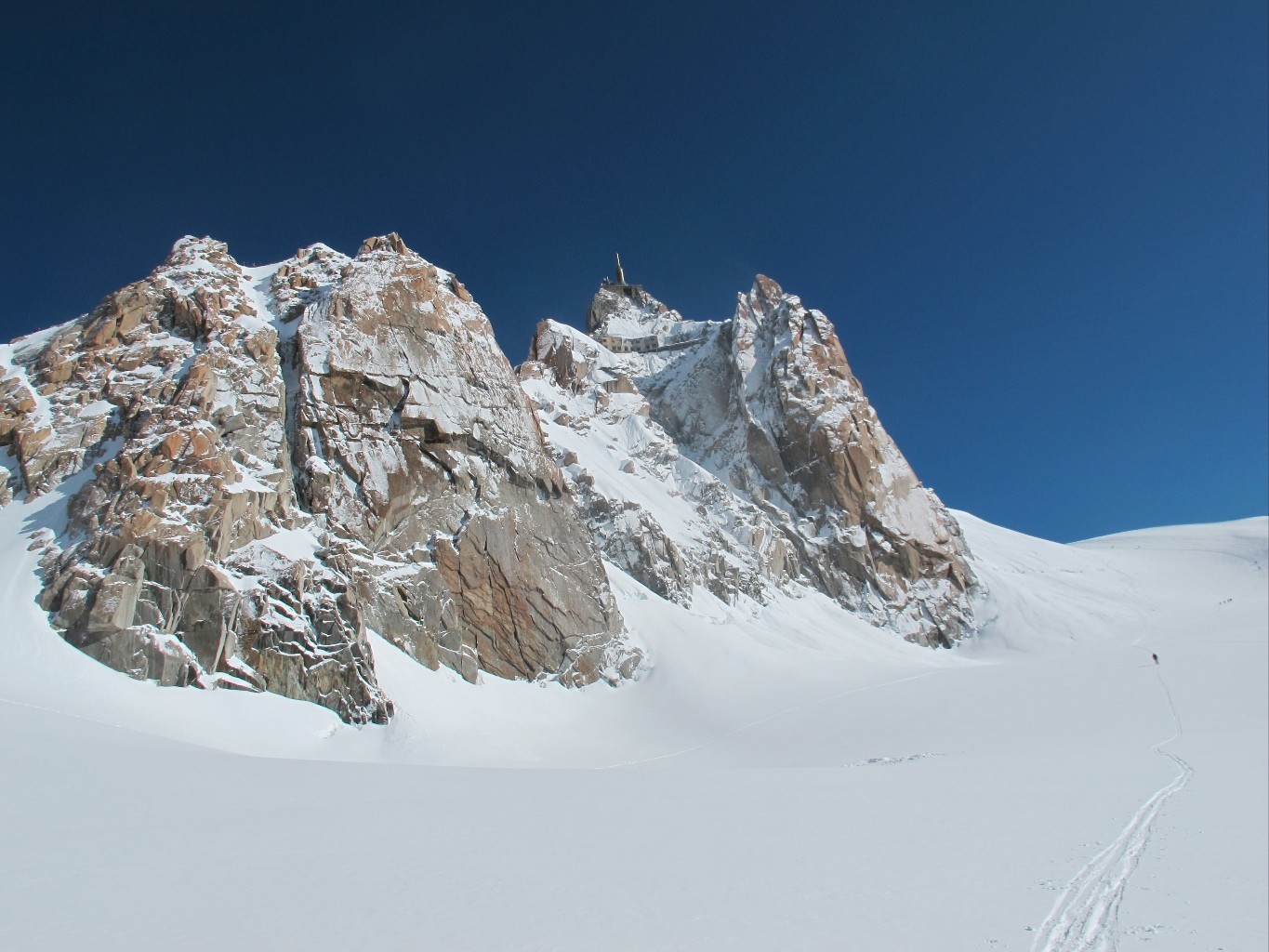 aiguille du midi bien plâtrée