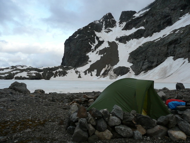 Bivouac lac de l'Eychauda