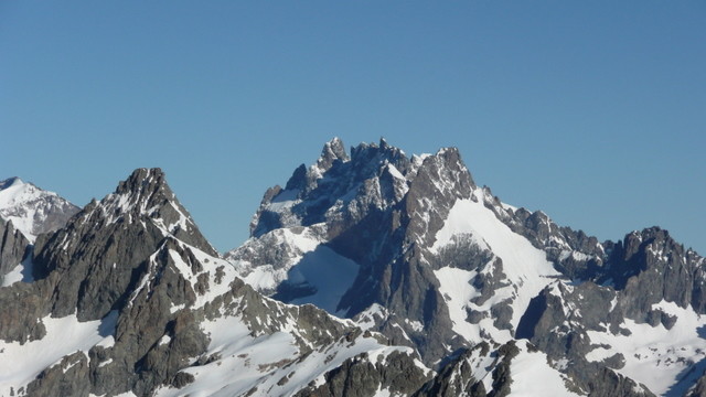 Pic du Rif, vu sur la Meije.