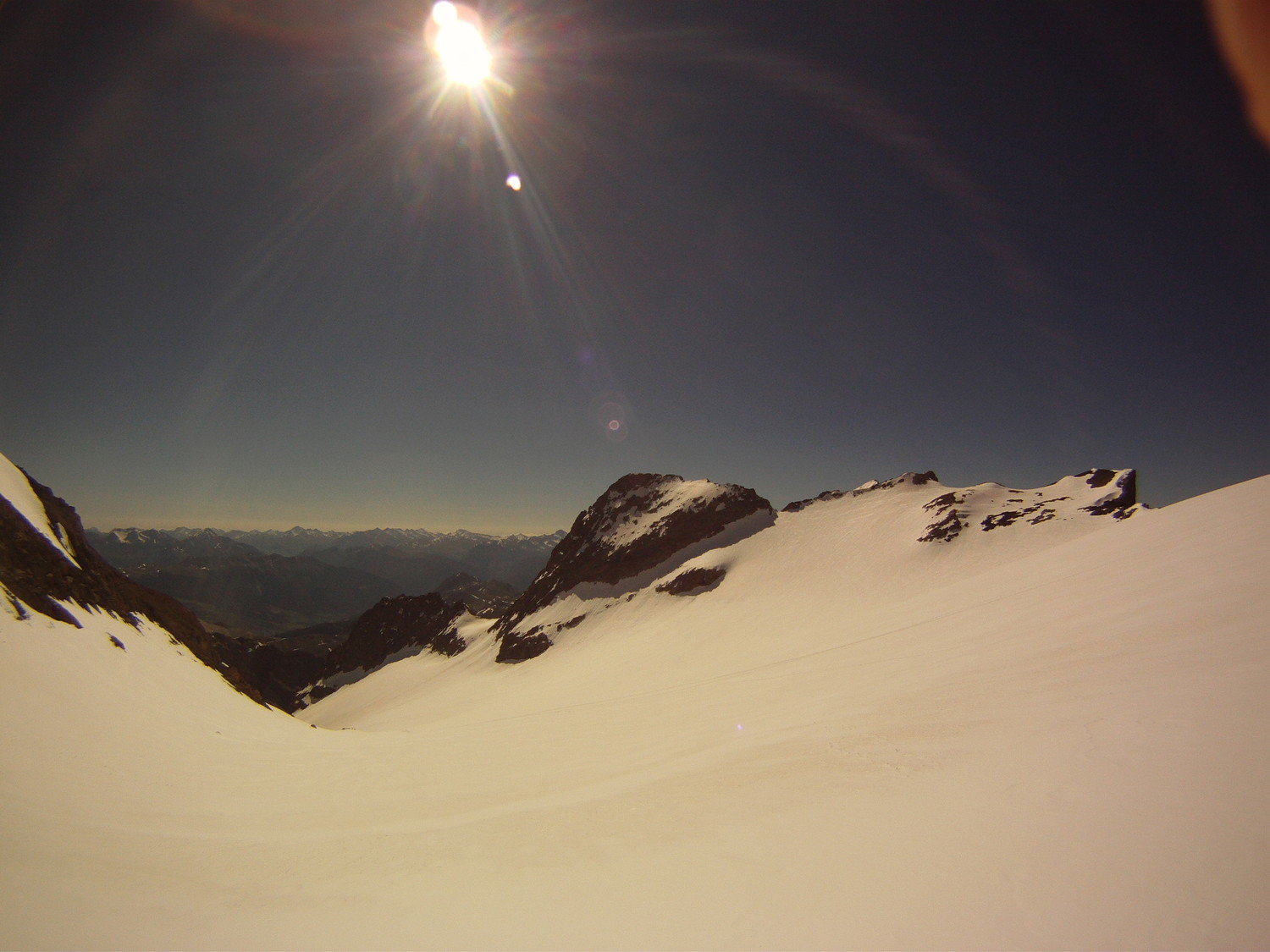 Vue sur le Glacier Séguret Foran depuis le seuil du Rif
