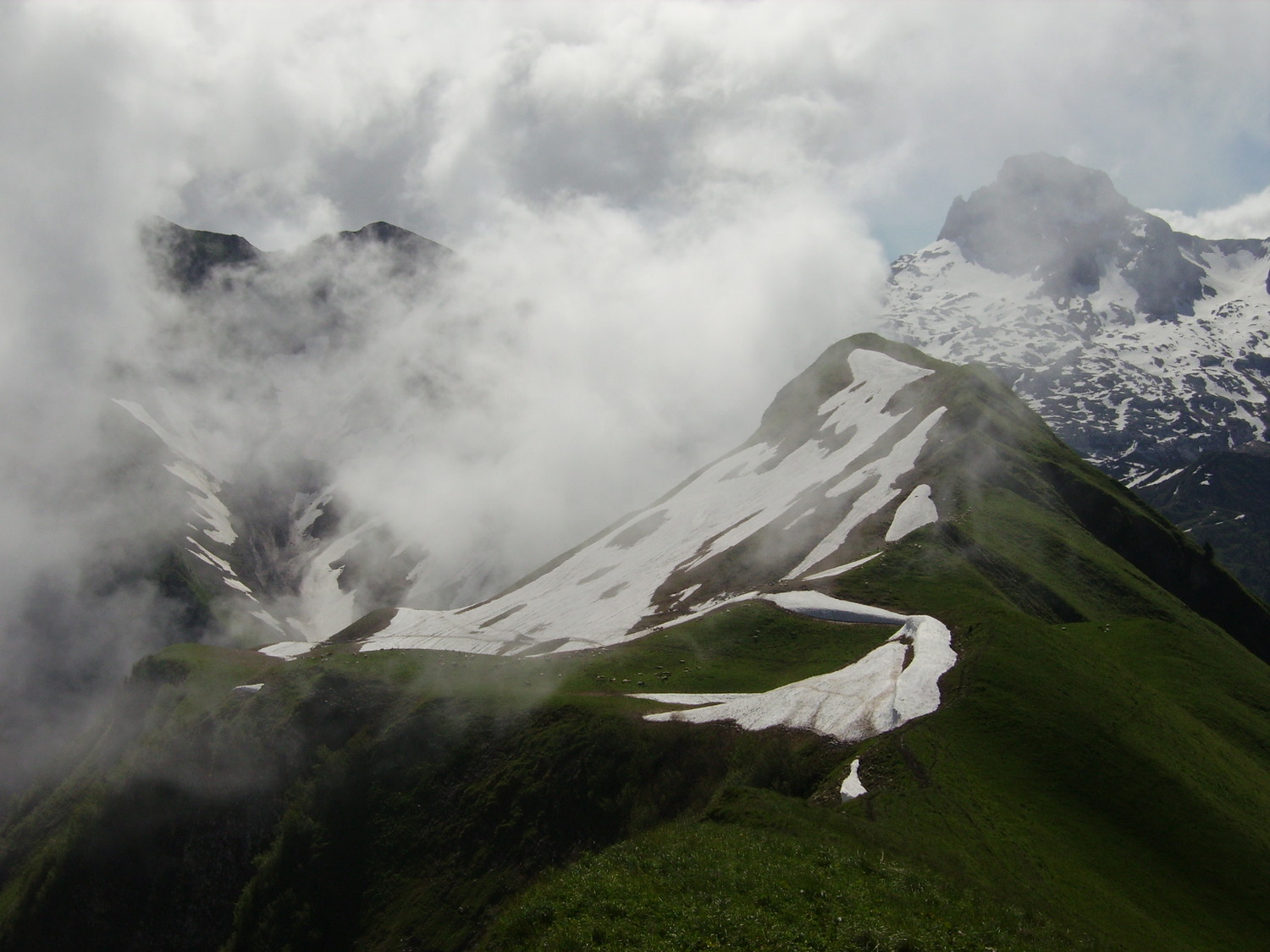 L'arete vers la Pointe de Deux Heures