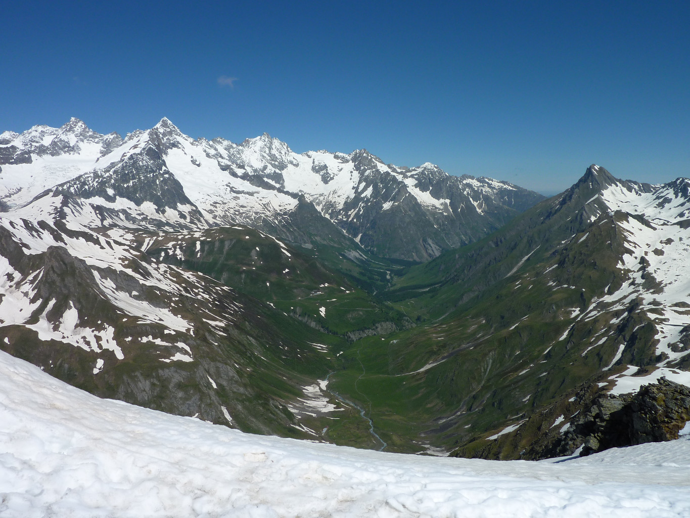 Vue vers la Fouly