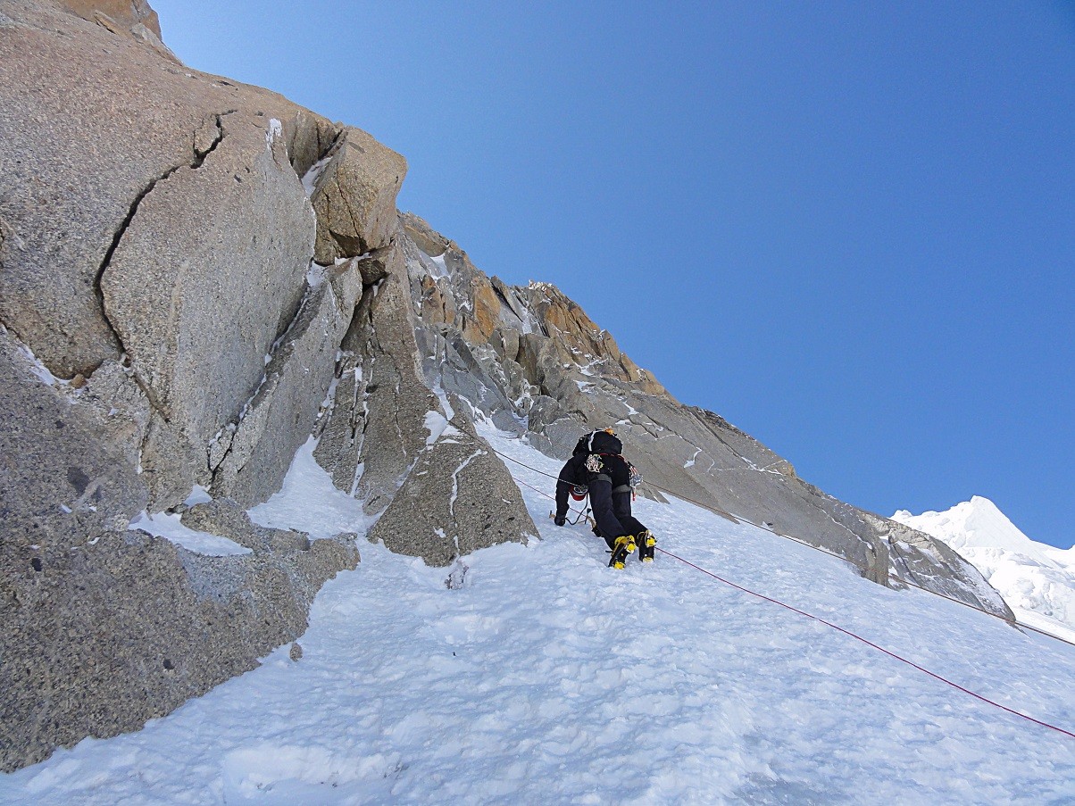 Cordée dans L2 vers midi alors qu'on a fini