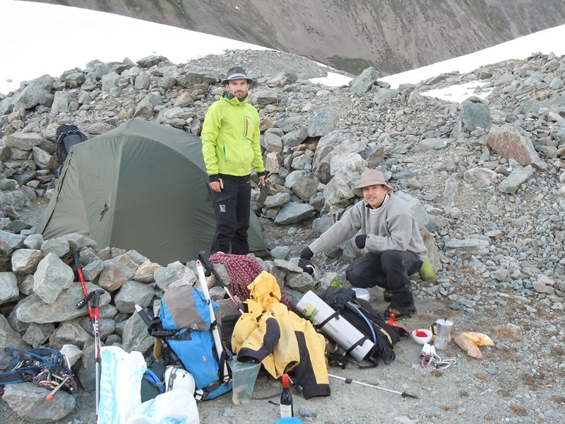 Le bivouac au lac d'Arsine
