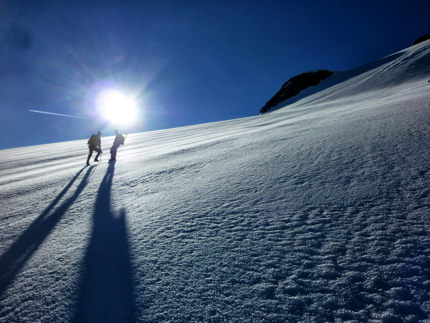 Près de l'arête à 3200m