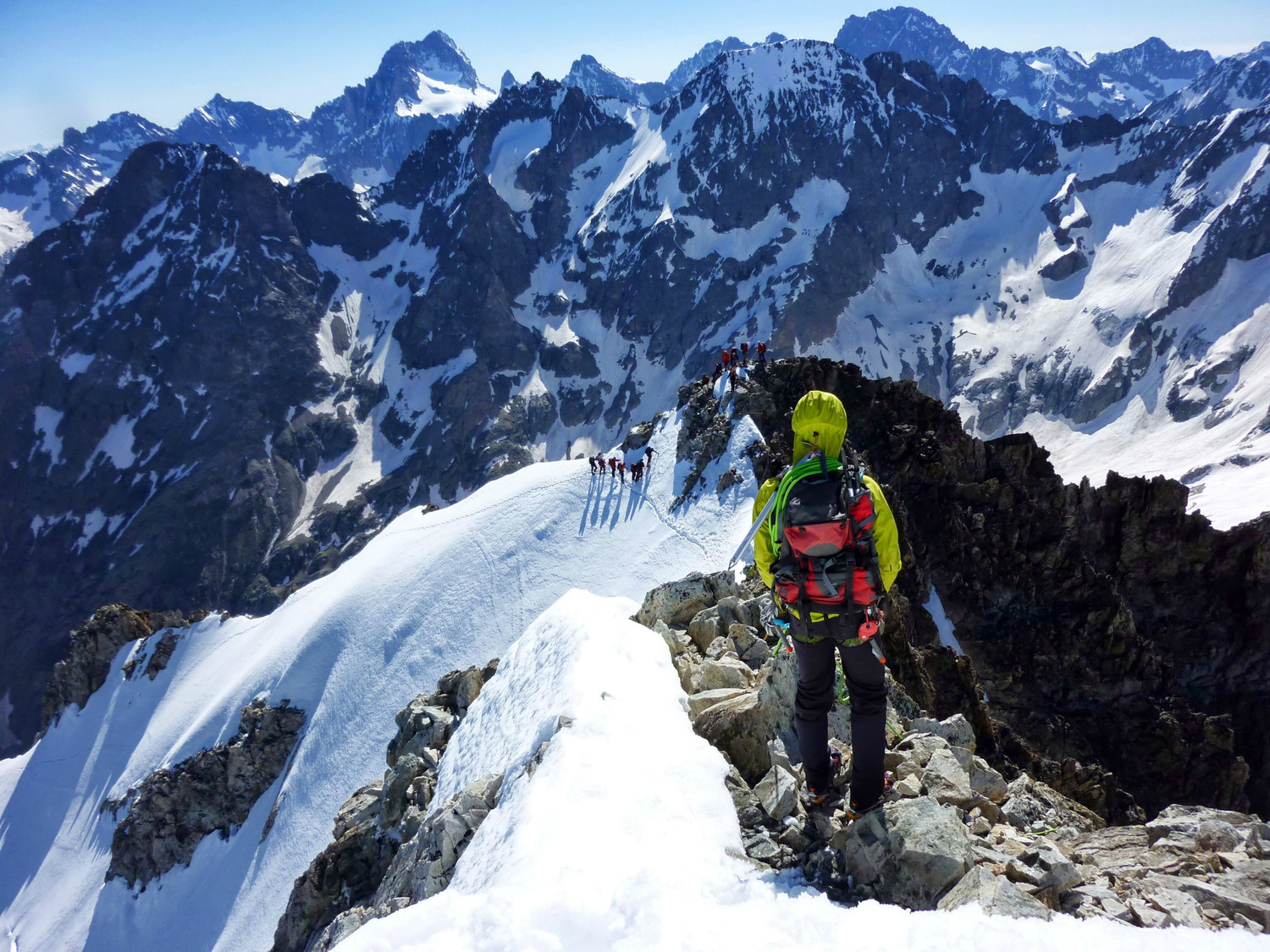 A la descente, 5 minutes sous le sommet