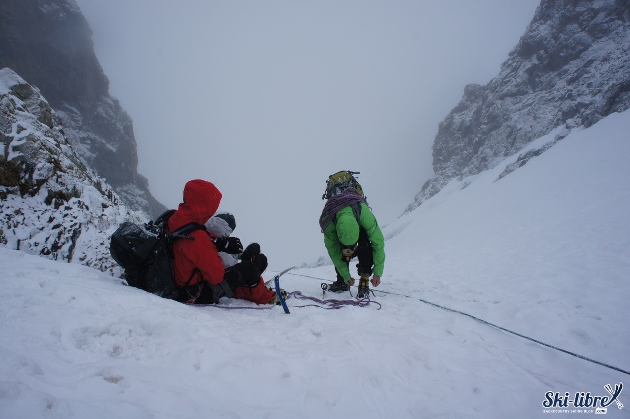 1er rappel sous la neige