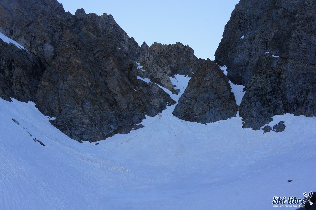 Le couloir finale en direction du col