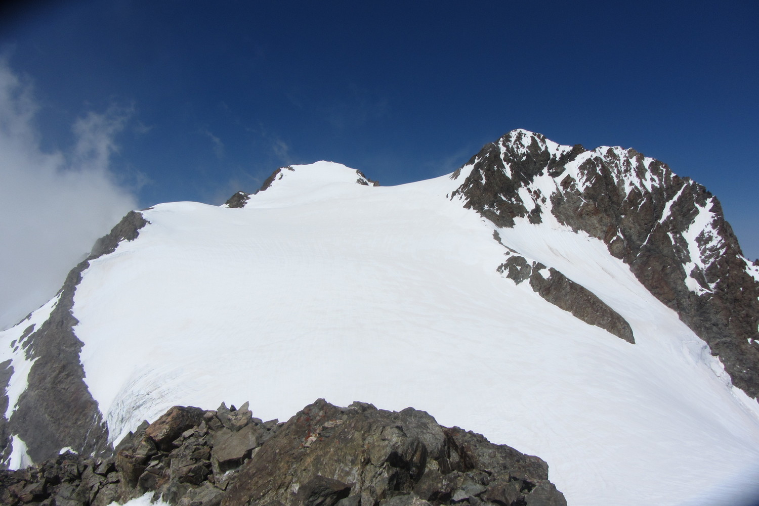 Le plateau sommital du Pelvoux