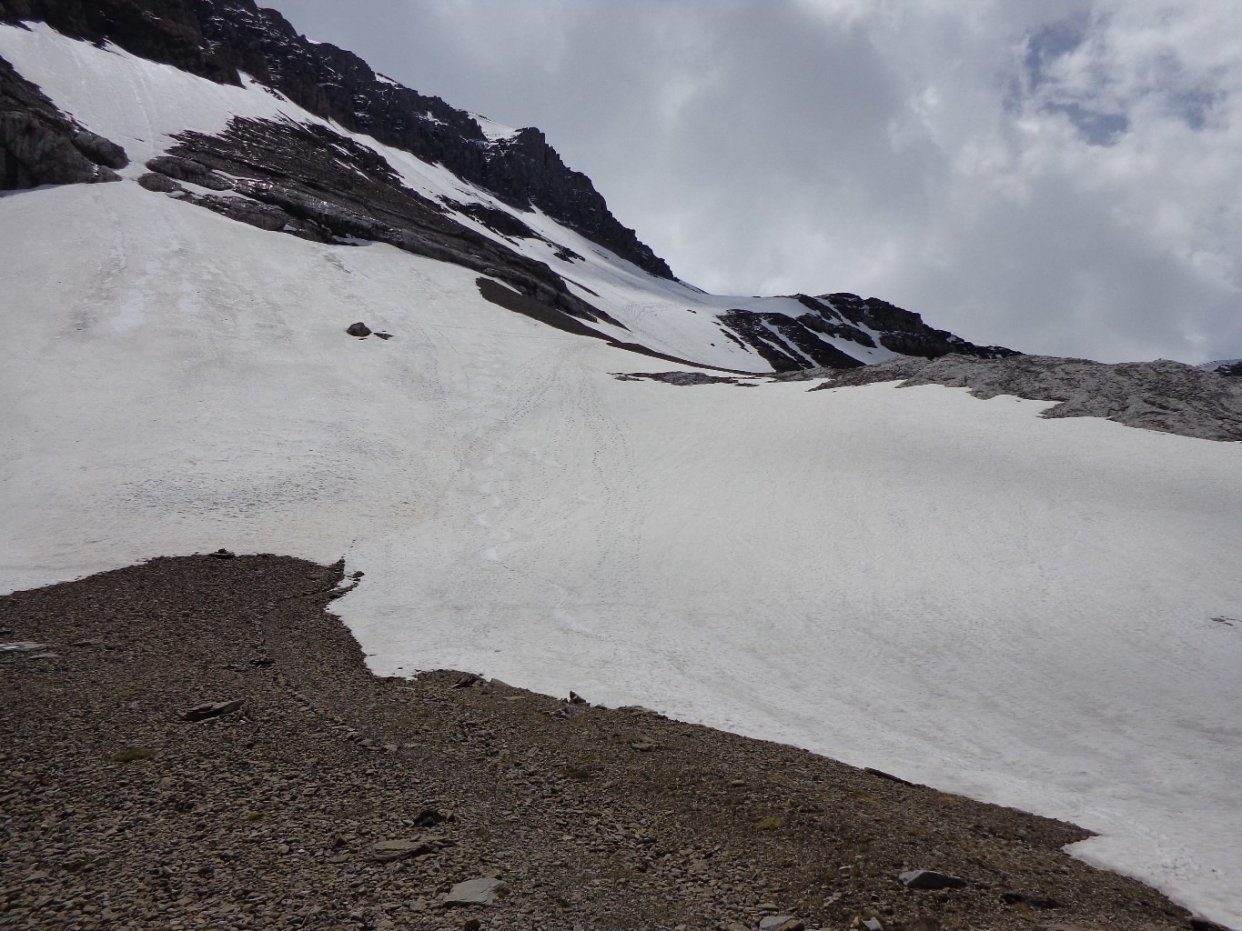 Sommet des Diablerets, 02.07.2013, enneigement dès la cabane